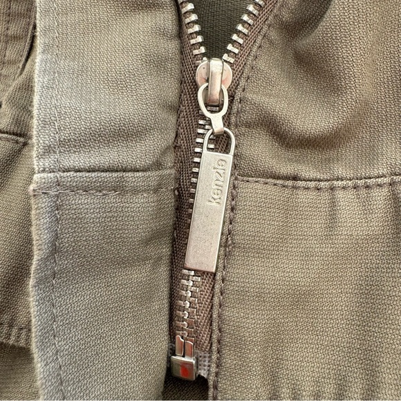 Kenzie cotton, lightweight, zip up jacket in sage | Sz 14 - Picture 5 of 8